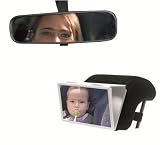Baby on Board Rear View Mirror (Black)