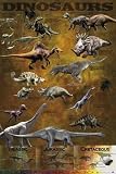 DINOSAURS - TIME PERIOD CHART - 24x36 - ART PRINT / POSTER