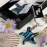 Murano Glass Collection starfish keychain favors