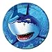 8-Count Round Paper Dinner Plates, Shark Splash