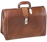 Brown Italian Leather Lawyer/doctor Briefcase