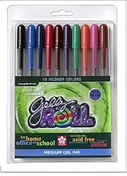 GELLY ROLL MED 10 COLOR SET SAKURA MEDIUM PEN SET KIT