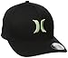 Hurley Men's One and Only Black White Flexfit Hat