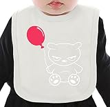Angry Balloon Bear ネクタイを有する有機ビブ Medium