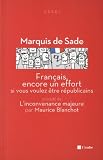 Fran�ais, encore un effort si vous voulez �tre r�publicains : Pr�c�d� de L'inconvenance majeure