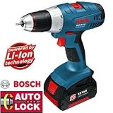 Bosch GSR 18 V-Li Akku-Bohrschrauber inkl. 2 Akkus Akku-Bohrschrauber [mit Ladegerät und Koffer ]