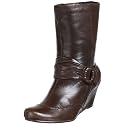 Report Women's Brindle Covered Wedge Boot,Brown,7.5 M US