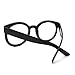 MODA Black Oversized Round Thick Horn Rim Clear Lens Fashion Eye Glasses Frame