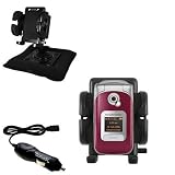 Sony Ericsson z530c Auto Bean Bag Dash Holder with Car Charger - Uses Gomadic TipExchange