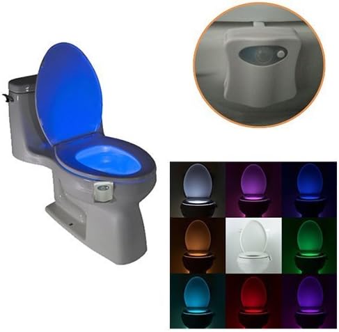 StarletBowl New Generation Motion Activated Household Toilet Bath Nightlight-- Fits Any Toilet-- Color Changing-- Glow Safety and Fun Added