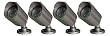 Clover Electronics RD3354 Indoor/Outdoor Night Vision Color Camera with Audio - Small - 4 Pack (Grey)