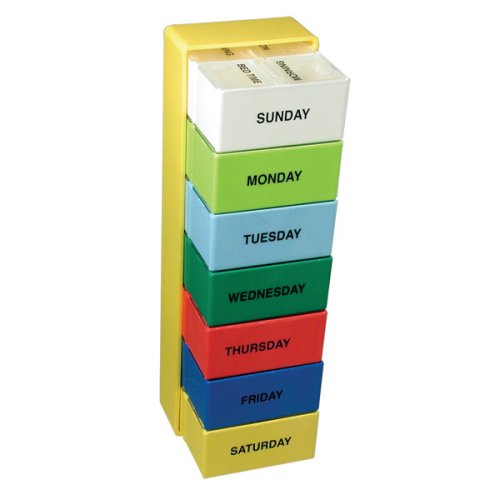 HealthPersonalCare: The Seven Day Color Deep Capacity Pill Box