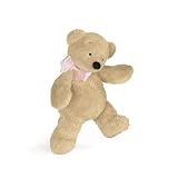 North American Bear Smushy Bear, Pink Bow (Medium) 17"