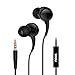 Earphones, NOOTPRODUCTS E328 Premium Earbuds with Flexible Ear-Hook, Built-in Mic Stereo Headphone and Noise Isolating, for iPhone, iPod, iPad, Samsung Galaxy, LG, HTC and Many More