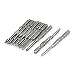 uxcell　フィリップスドライバービット　磁気　PH0　5mmラウンドシャンク　10本入り