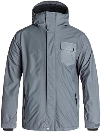 Quiksilver Snow Men's Mission 3 In 1 Jacket, Iron Gate, Large