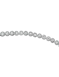 14k White Gold 1.05 Ctw Slender Diamond Tennis Bracelet