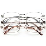 Magnification 4.5 Lightweight Alpha Readers Set of 3 - Gunmetal, Brown, Gold