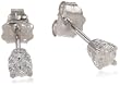 14k White Gold Round-Cut Diamond Studs (1/4 cttw, I-J Color, I1-I-2 Clarity)