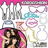Kardashian Glam 24-pack Licensed Silly Bandz with Free Necklace to Hold the Bands !