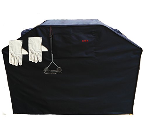 KMA Grill Cover - Up to 58" Wide,  Heavy Duty - Fits Weber (Genesis), Holland, Jenn Air, Brinkmann, Char Broil, & More