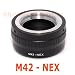 RainbowImaging M42 42MM lens to Sony E Mount NEX NEX-3 NEX-5 Camera Adapter, (RainbowImaging Adapter)