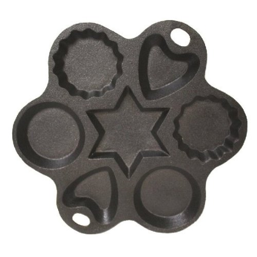 More image Cast Iron Multi Shape Cake Pan - 8 Inch Diameter