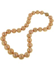 18" Gradudated Cultured South Sea Golden Pearl Necklace