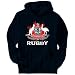 Australia Rugby / Blood Sports Mens Hoodie (Navy Blue, Sizes X-Small - XXX-Large)