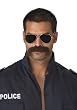 The Man Mustache Holiday Party Costume Accessory (Dark Brown-One Size)