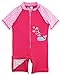 Sweet & Soft Baby Girls Swimwear Animal Print One Piece Swim Rashguard Sunsuit