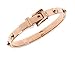 Michael Kors MKJ1821 Rose Gold Astor Buckle Bangle Bracelet