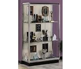 Waddell Aluminum Frame Display Case 48W Chrome Frame with Platinum Fabric