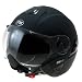 FM F29 Jethelm mit Visier Schwarz Matt Gre S