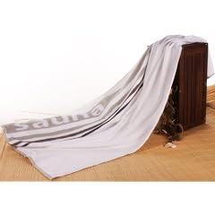 Saunat�cher Saunahandtuch Strandt�cher Strandlaken Frottee Gr�sse 80x200 cm "Stripes" weiss, 480g/m�