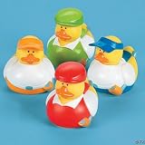One Dozen (12) Golf Golfer Golfing Rubber Ducky Ducks Duckie