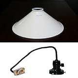 電気笠：コニカル ランプシェード　HS642N「ソケット（スイッチ付）とコード」もセットで