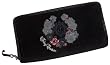Juicy Couture Zip Around Wallet Velour Black