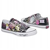 41kzZHIcIFL. SL160  Ed Hardy Shoes, Womens Glitter Lowrise Sneakers Silver 7M