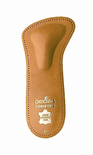 Pedag 142 Comfort 3/4 Leather Orthotic with Supportive Metatarsal Pad and Heel Cushion, Tan, Women's 11/Men's 8