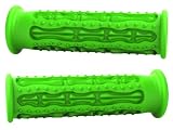Green Moto Grip Brand Skeleton Fingerz Motorcycle Sportbike Grips