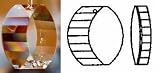 38mm Swarovski Strass View Energy Gate Crystal Prisms #8950-0032-38