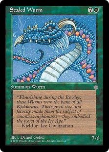 マジック：ザ・ギャザリング 【英語】 【アイスエイジ】甲鱗のワーム/Scaled Wurm