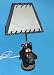 Black Bear Lodge Nightlight Lite Lamp Cabin Home Decor