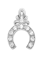 Platinum Diamond Horseshoe Pendant - 0.45 Ct. -- LIFETIME WARRANTY
