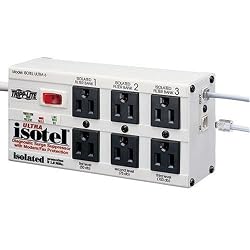 Tripp Lite ISOTEL6ULTRA 6 Outlet Isobar Surge Protector (3330 Joules, Tel/DSL)