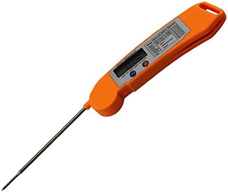 Super Fast Instant Read Digital Thermometer, Stainless Steel Probe, Convenient Pocket-sized, Dual Temp C/F, Multi-purpose Functionality, Low Maintenance, Auto Shut-off, Water-proof