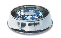 Petmate Fool-A-Bug Stainless Pet Bowl, Giant