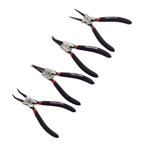 TEKTON 3576 Heavy Duty Snap Ring Pliers, 4-Piece