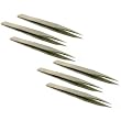 6 #00 Jeweler Tweezers Soldering Bead Watch Repair Tool